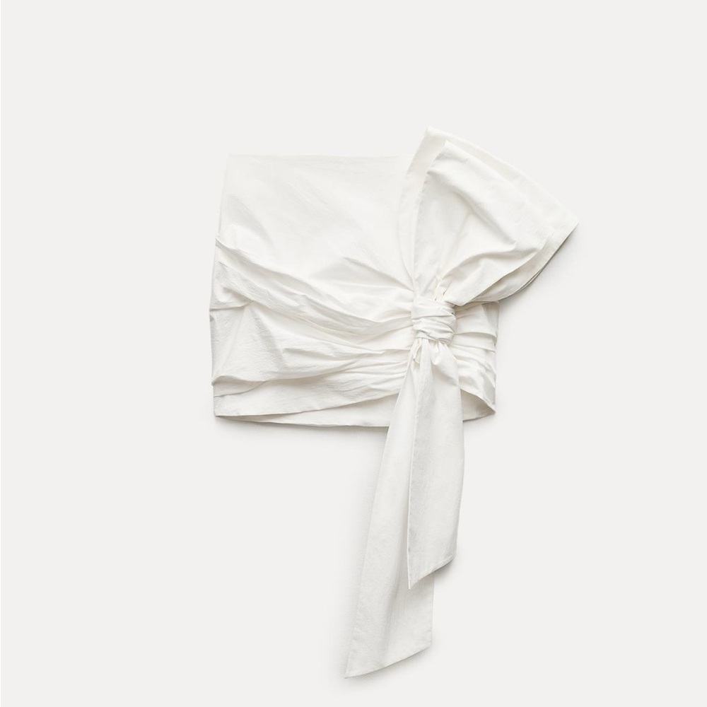 Zara Knotted Mini Skirt